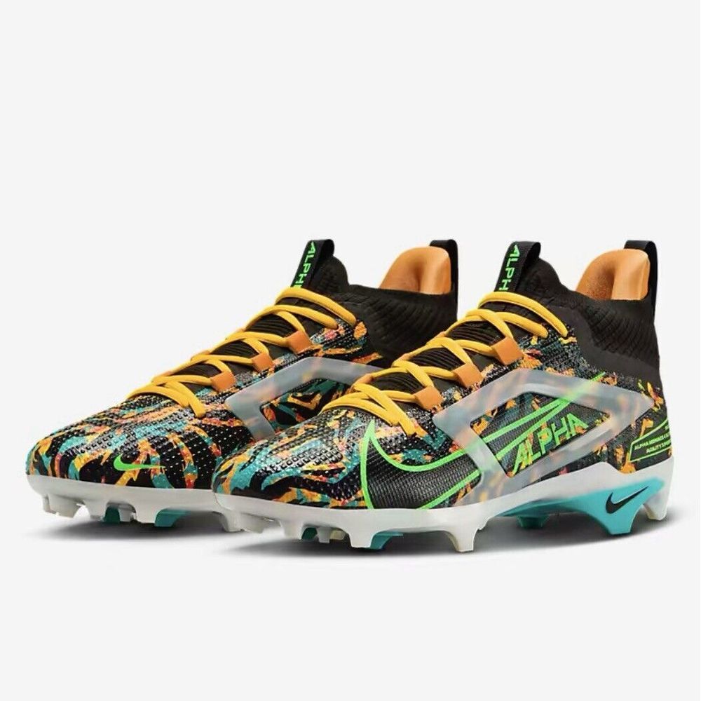 Nike Alpha Menace 4 Elite Cleat 'Travis Kelce' (HF4316-001) Mens Size 12 - Picture 4 of 12